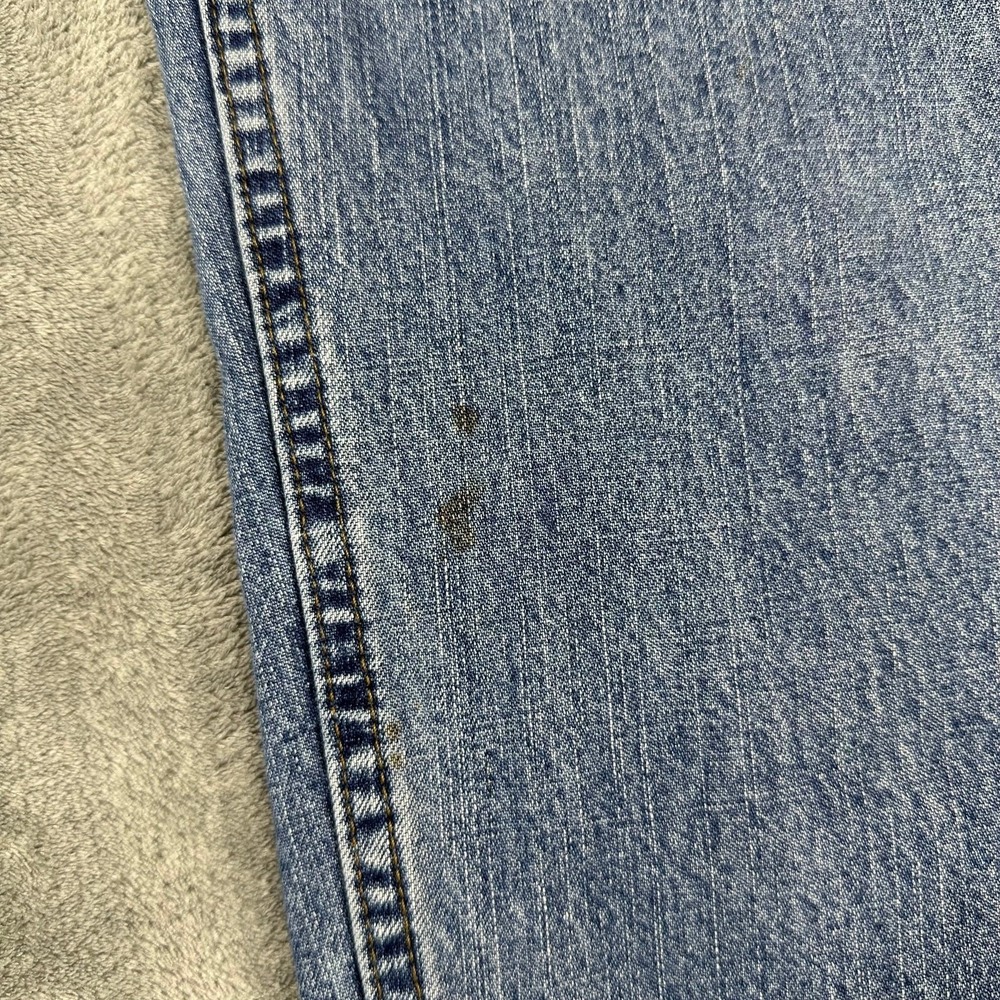 VINTAGE Riders Jeans Men 32x29 Blue Cinch Back Relaxed Straight Denim High Rise - Picture 6 of 7